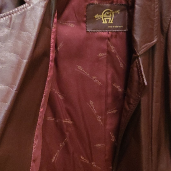 Etienne Aigner Genuine Leather Jacket - Picture 5 of 8